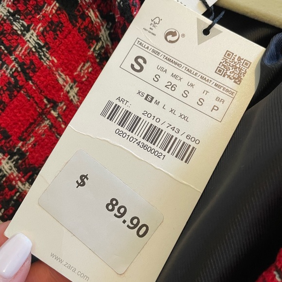 ZARA BLAZER ( used once ) size: SMALL - Picture 3 of 3